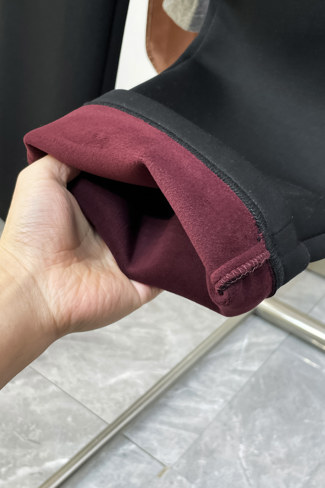 Fendi Basic Clothing Black Fleece Lined S-m-xl