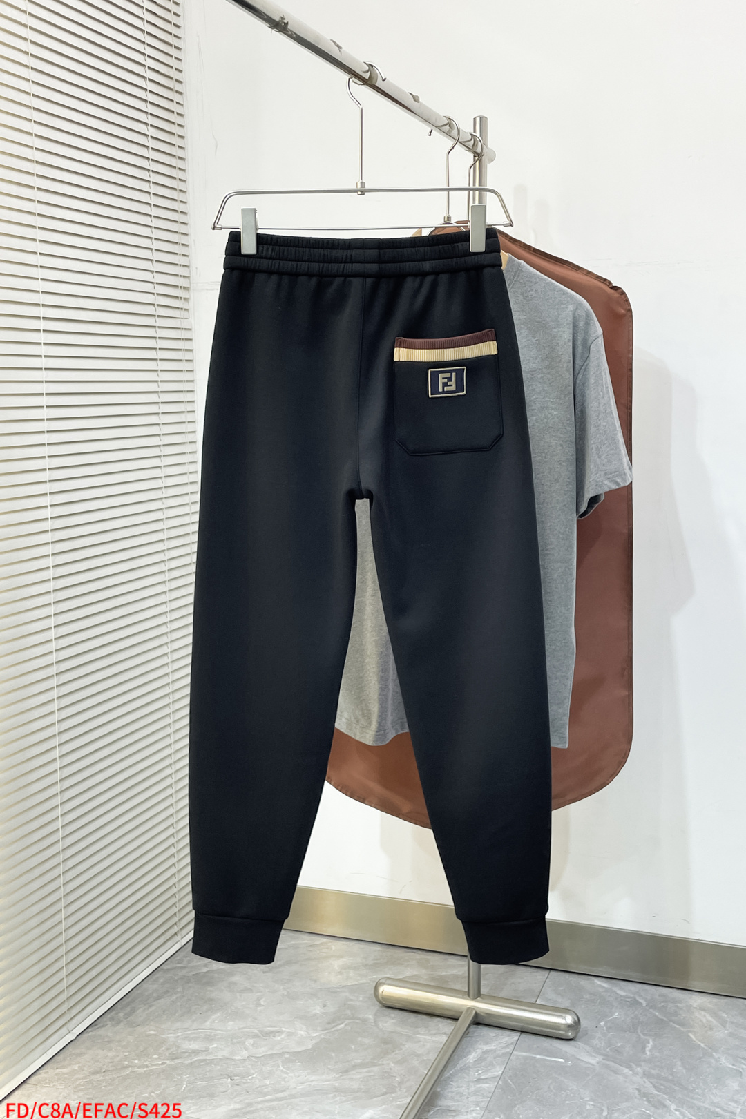 Fendi Basic Clothing Black Fleece Lined S-m-xl