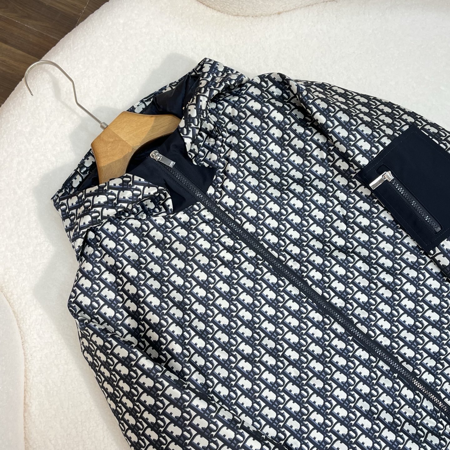 Dior Jacket Cotton Black Hooded S-l