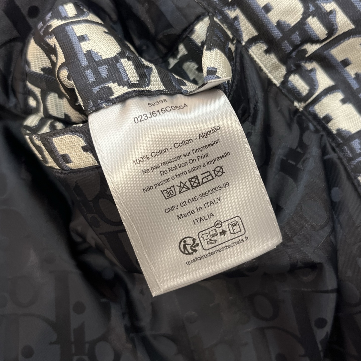 Dior Jacket Cotton Black Hooded S-l