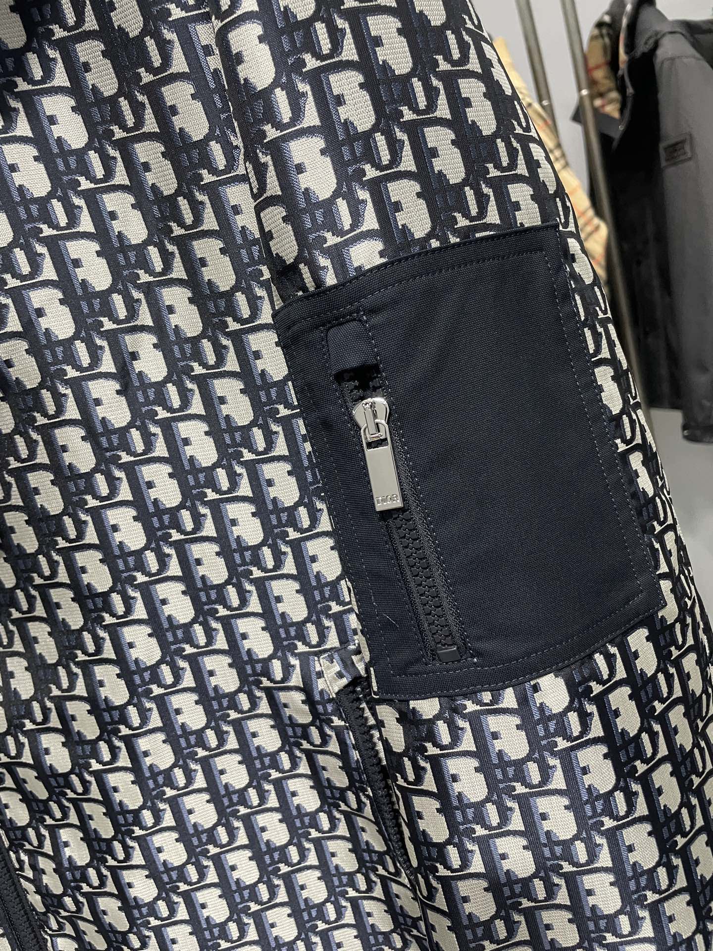 Dior Couple Jacket Cotton Blue Hooded M-l-xl