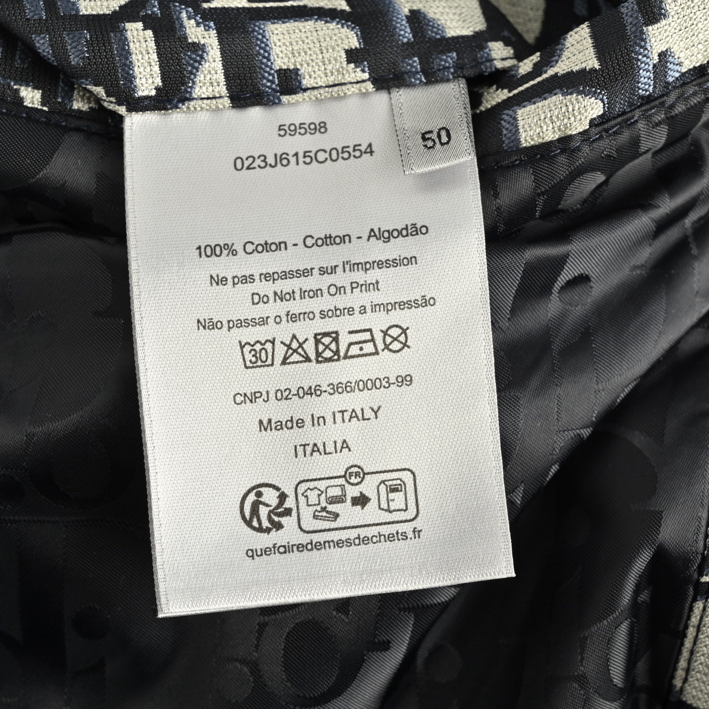 Dior Couple Jacket Cotton Blue Hooded M-l-xl