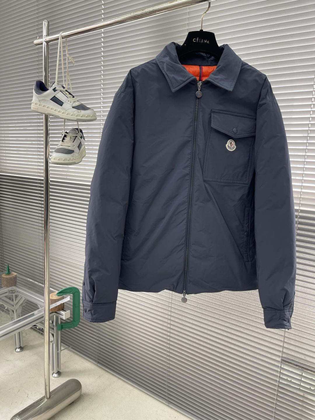 Moncler Shirt White Duck Down Slim Fit M