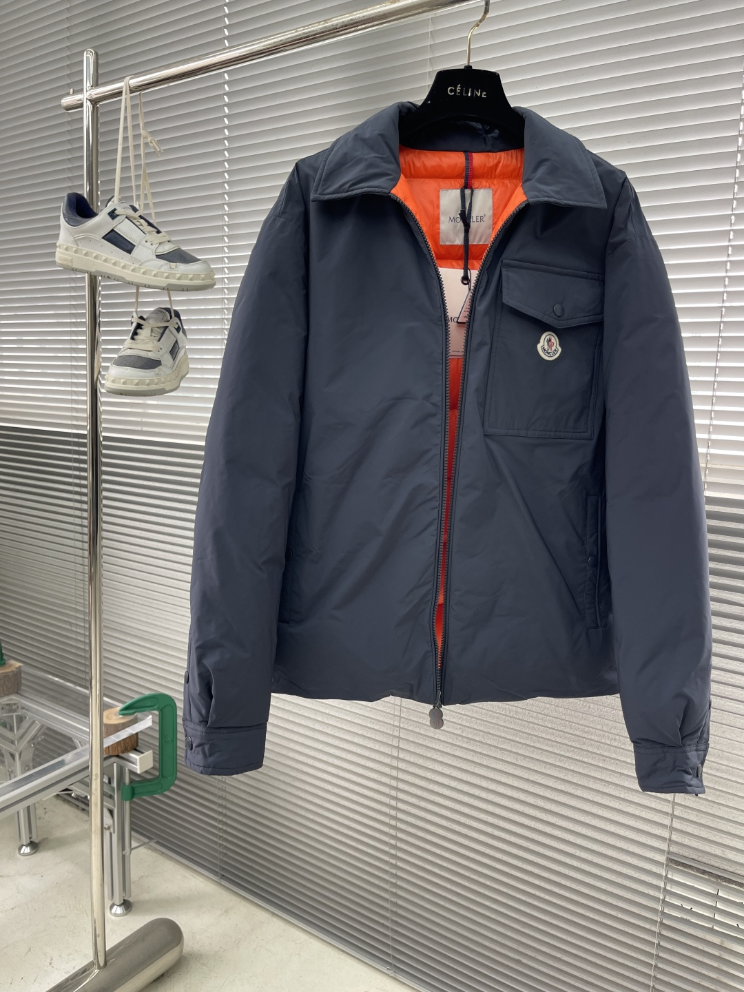 Moncler Shirt White Duck Down Slim Fit M