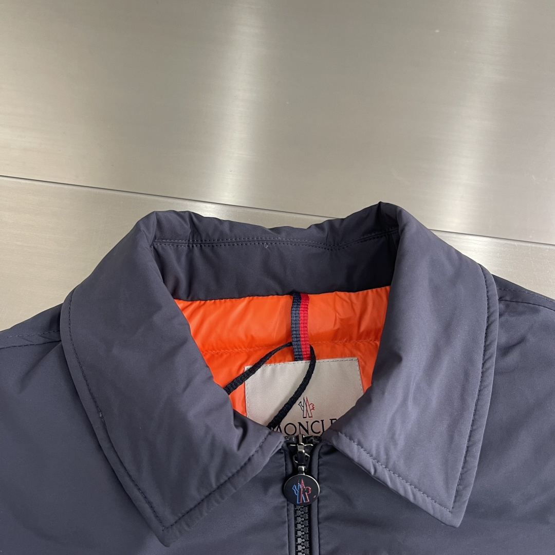 Moncler Shirt White Duck Down Slim Fit M