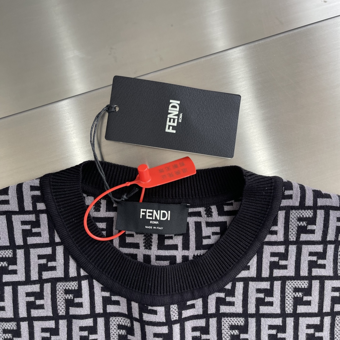 Fendi Basic Clothing Knitted Black