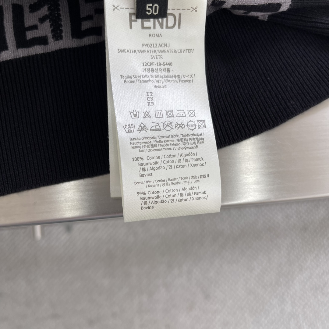 Fendi Basic Clothing Knitted Black