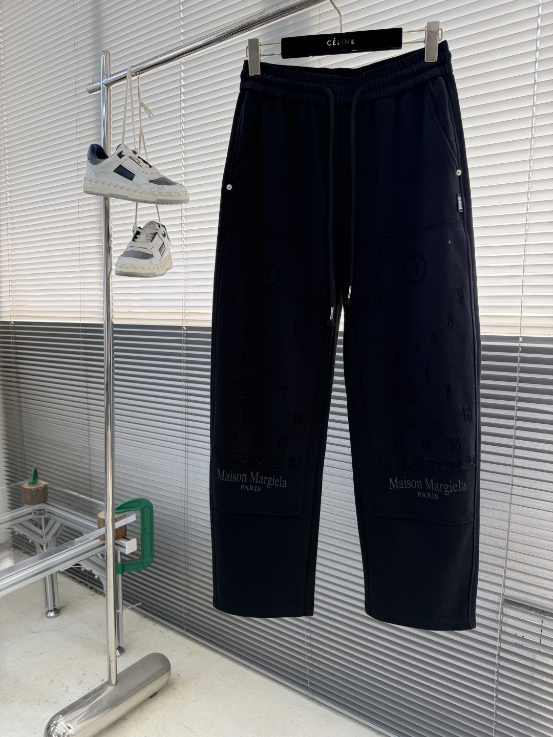 Maison Margiela Male Basic Clothing Cotton Gray Fleece Lined M-xl