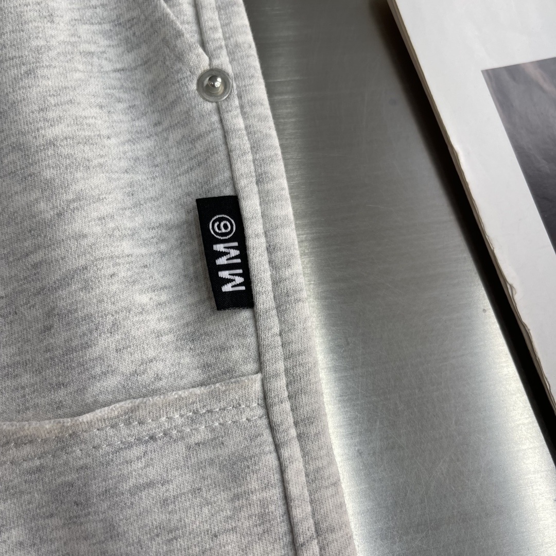 Maison Margiela Male Basic Clothing Cotton Gray Fleece Lined M-xl