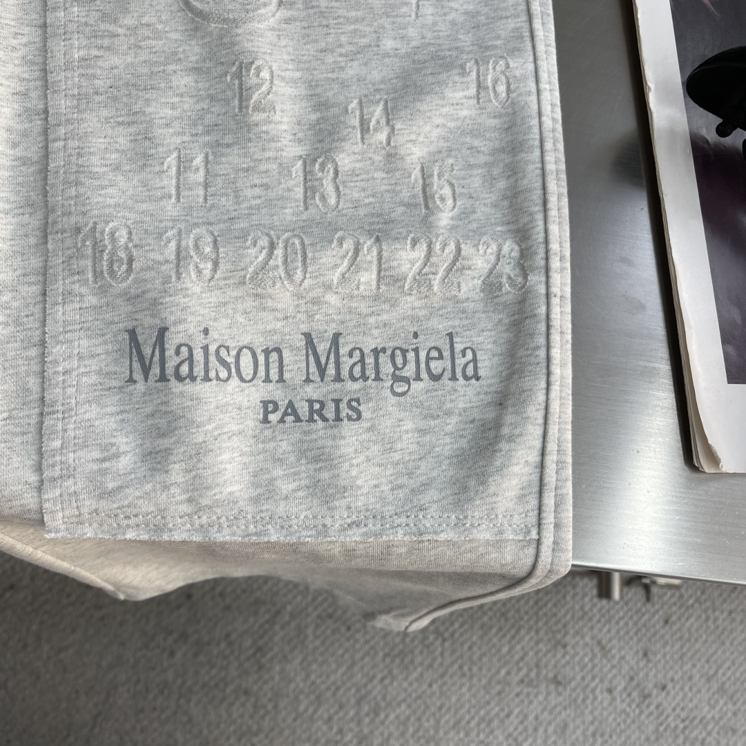 Maison Margiela Male Basic Clothing Cotton Gray Fleece Lined M-xl