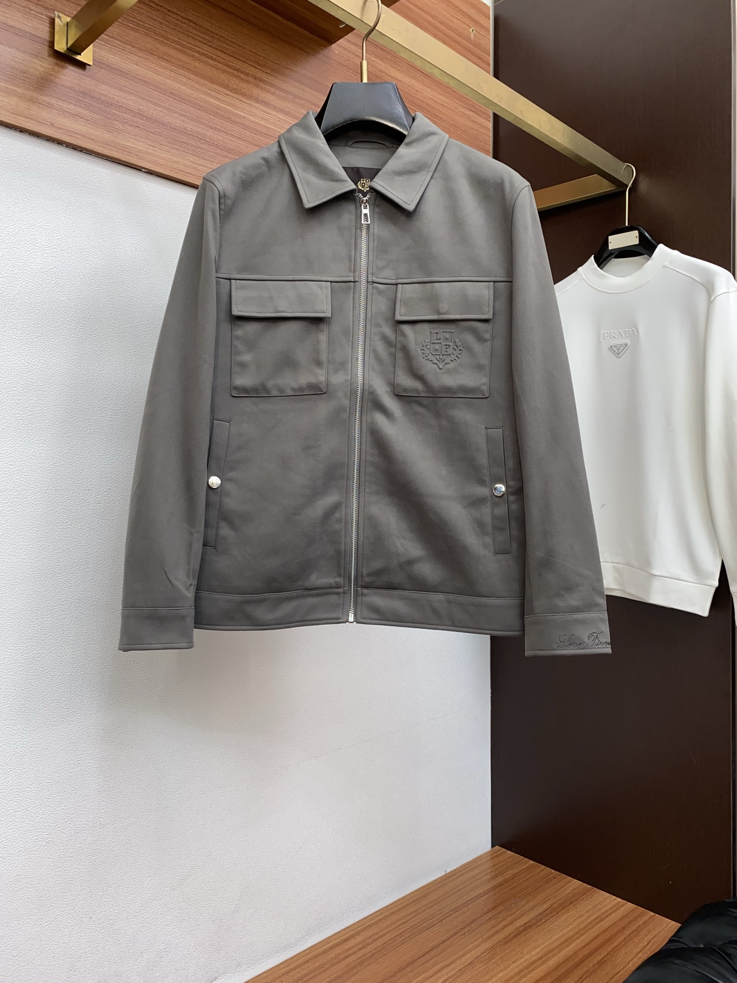 Loro Piana Male Jacket Blue Slim Fit M-l-xl