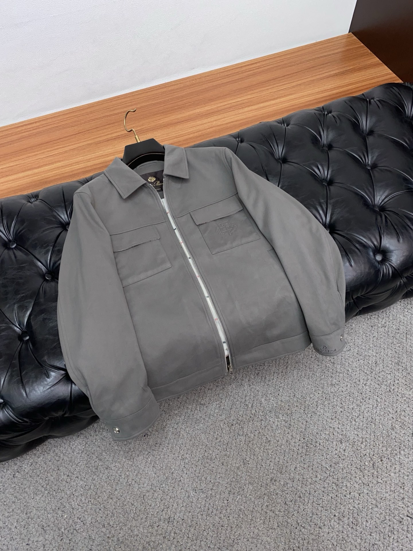 Loro Piana Male Jacket Blue Slim Fit M-l-xl