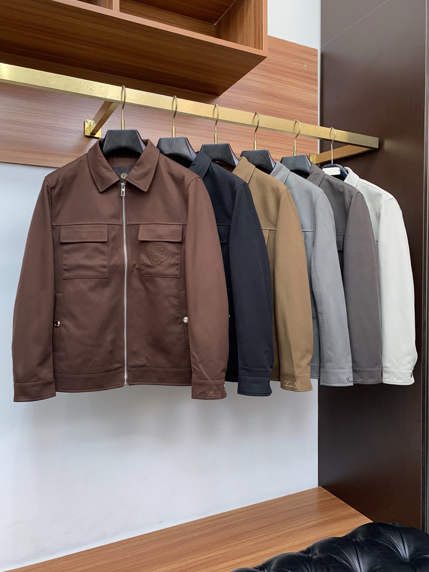 Loro Piana Male Jacket Blue Slim Fit M-l-xl