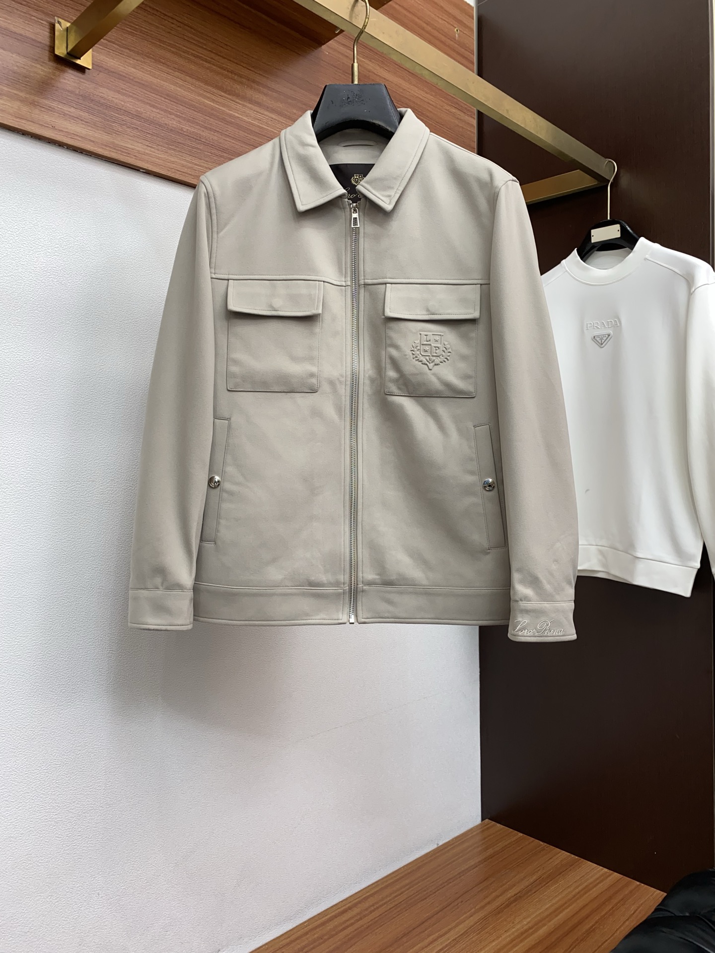 Loro Piana Male Jacket Blue Slim Fit M-l-xl