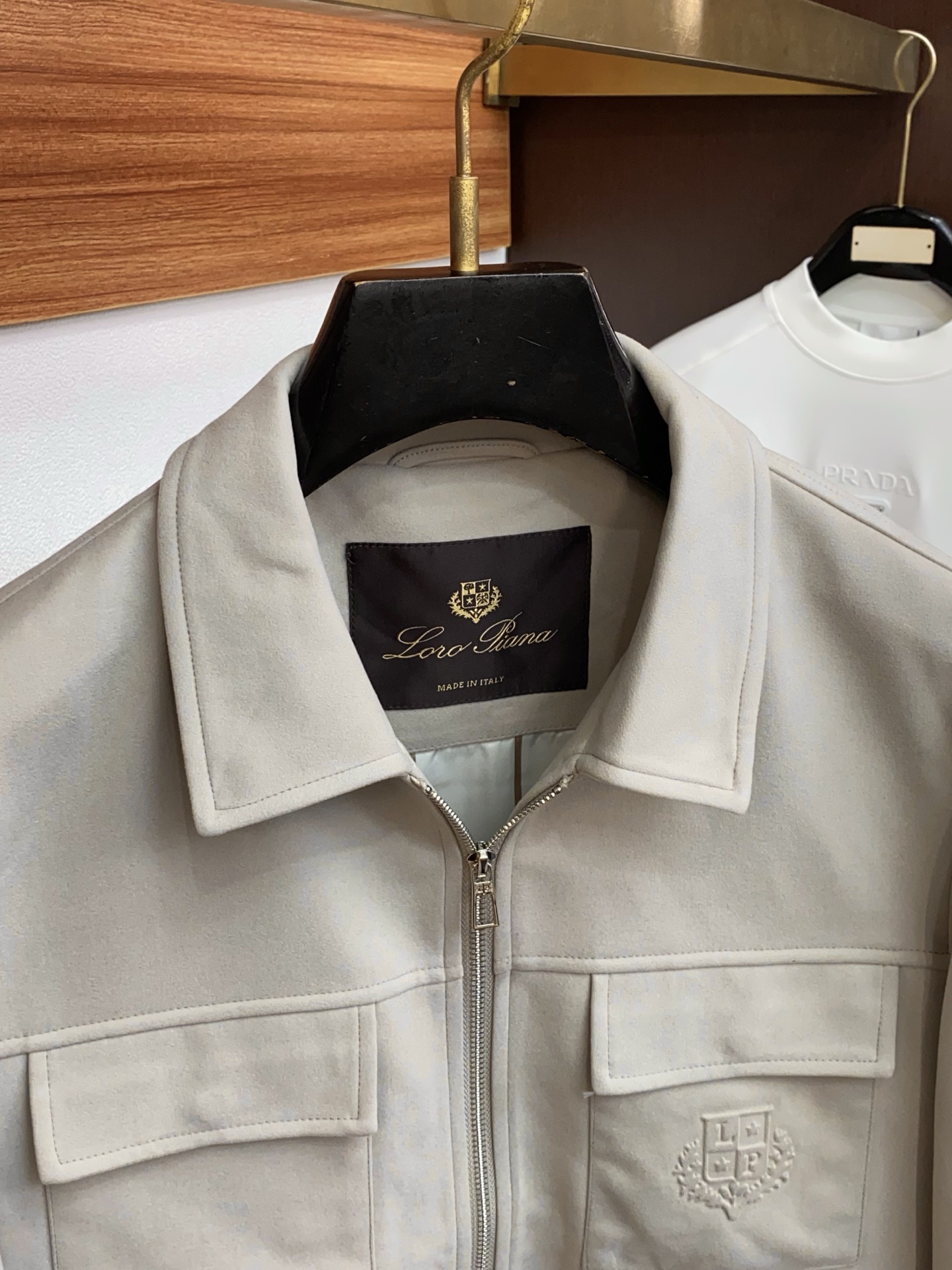 Loro Piana Male Jacket Blue Slim Fit M-l-xl