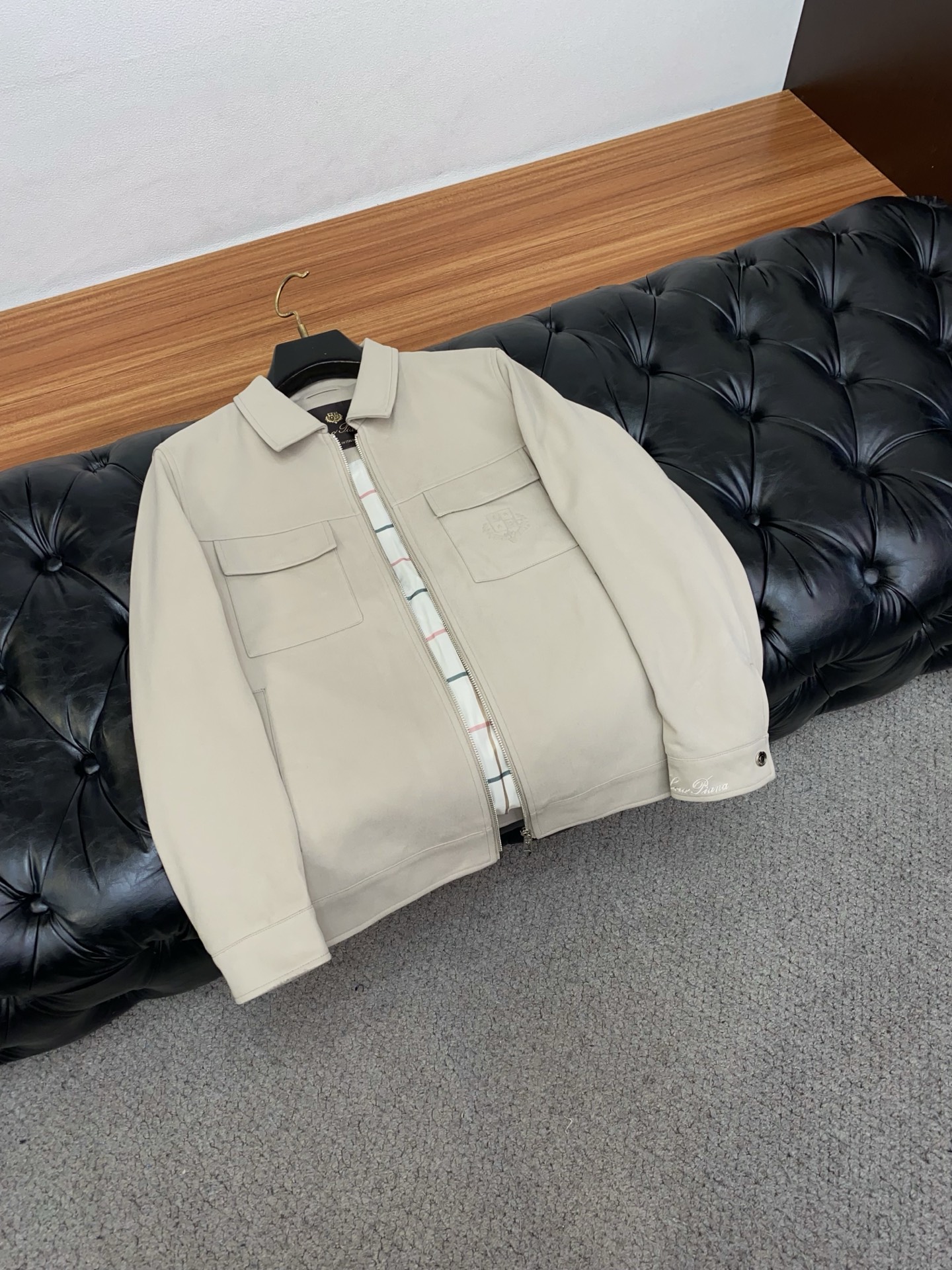 Loro Piana Male Jacket Blue Slim Fit M-l-xl