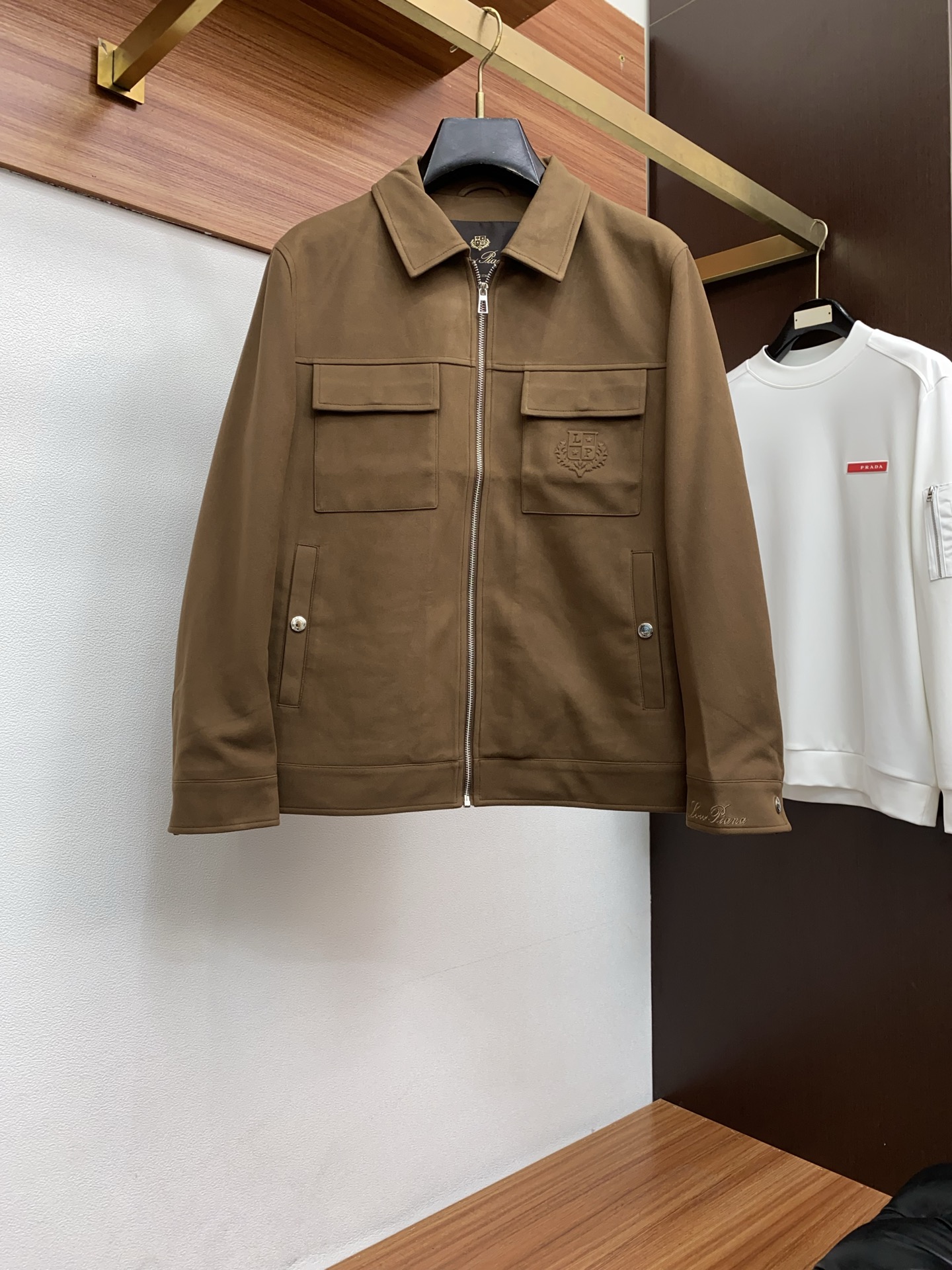 Loro Piana Male Jacket Blue Slim Fit M-l-xl