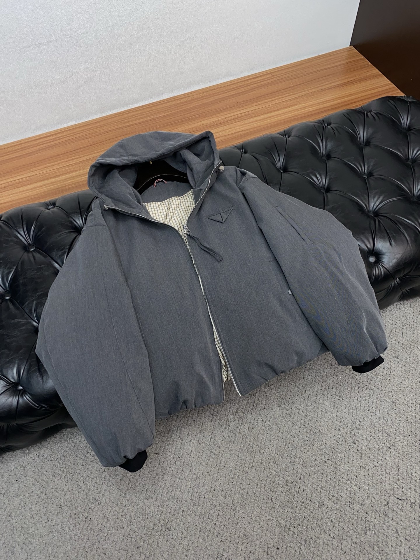 Prada Male Down Jacket White Duck Down Hooded M-l-xl