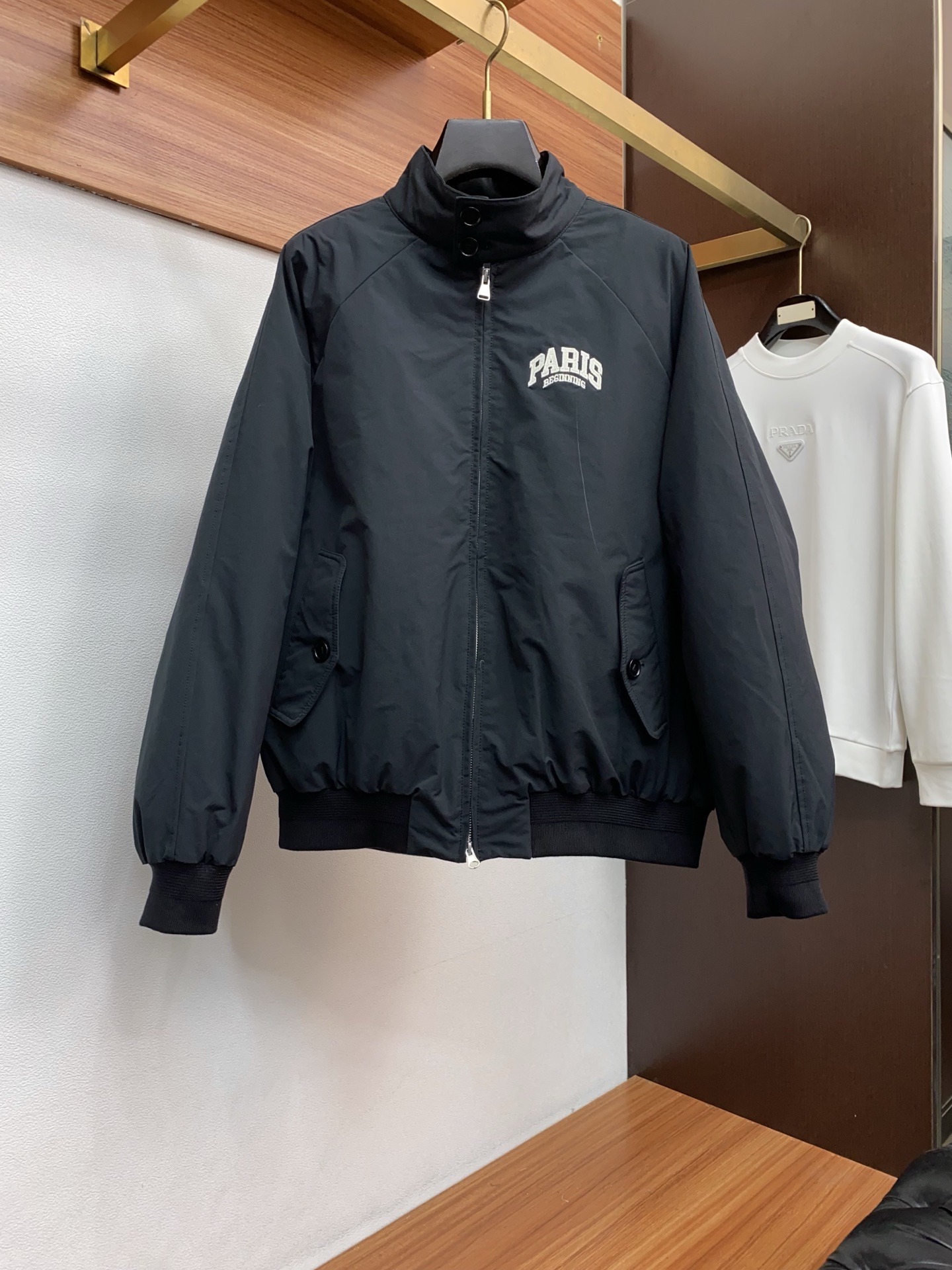 Balenciaga Male Down Jacket White Duck Down Hooded M-l-xl