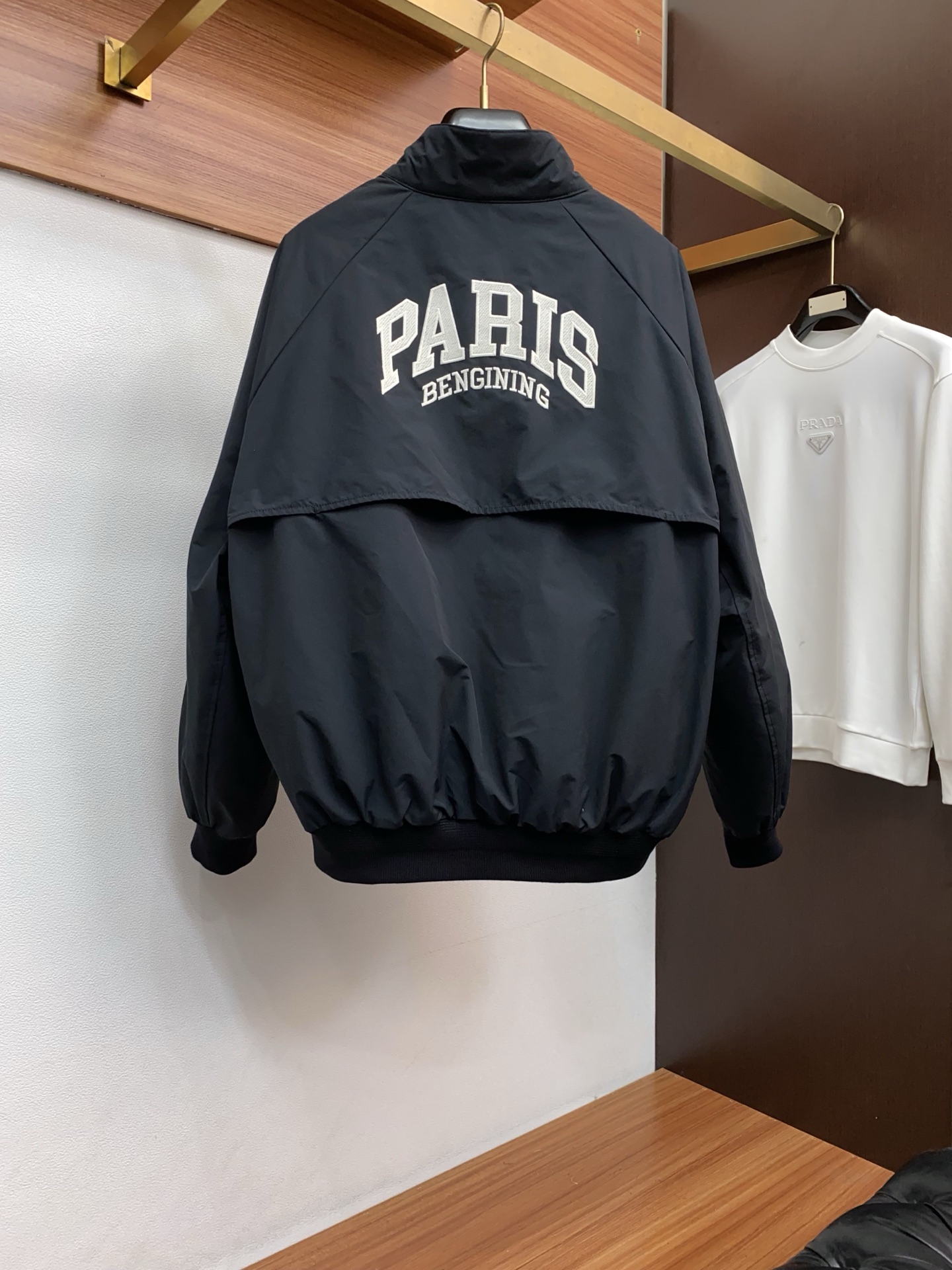 Balenciaga Male Down Jacket White Duck Down Hooded M-l-xl