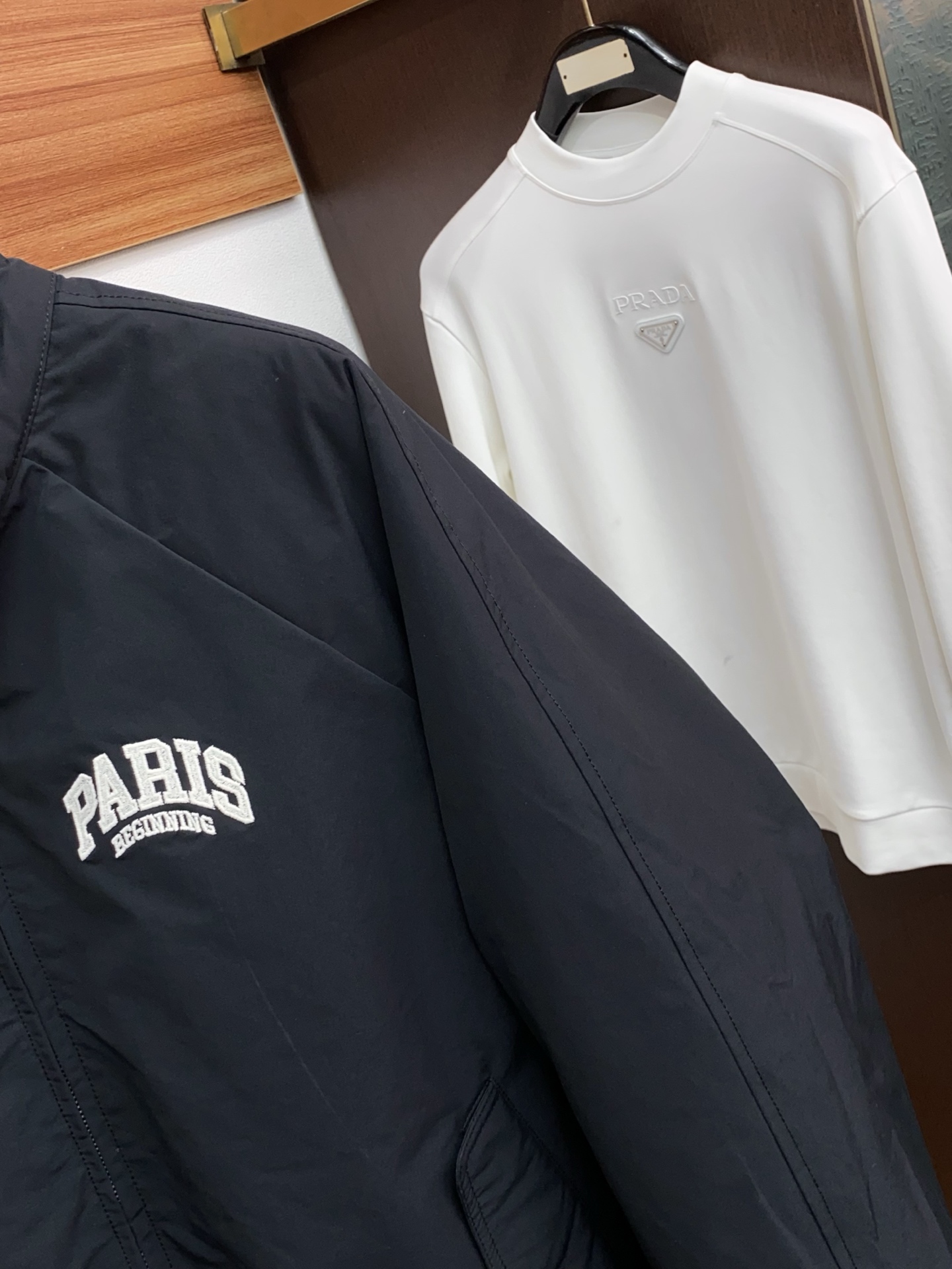 Balenciaga Male Down Jacket White Duck Down Hooded M-l-xl