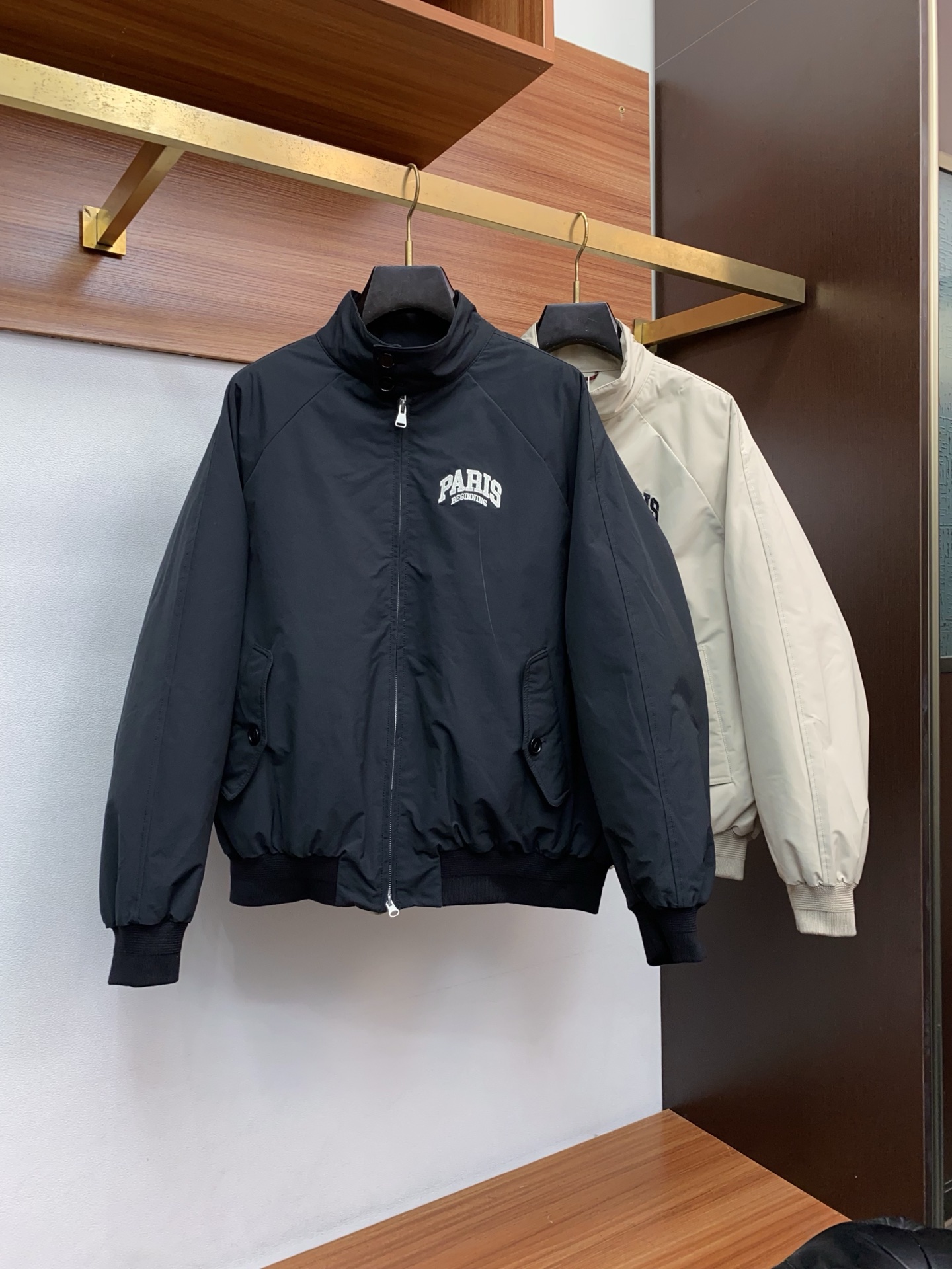 Balenciaga Male Down Jacket White Duck Down Hooded M-l-xl