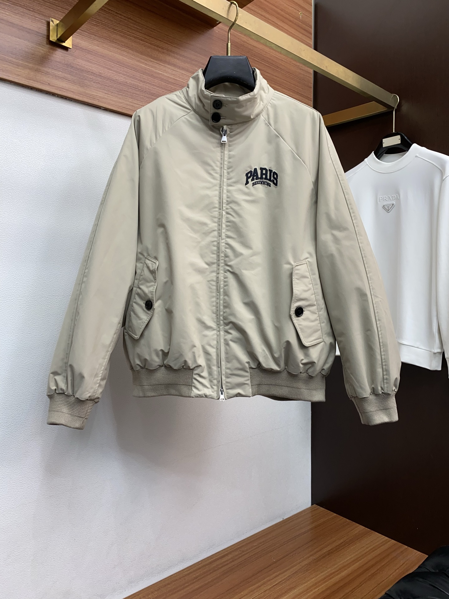 Balenciaga Male Down Jacket White Duck Down Hooded M-l-xl