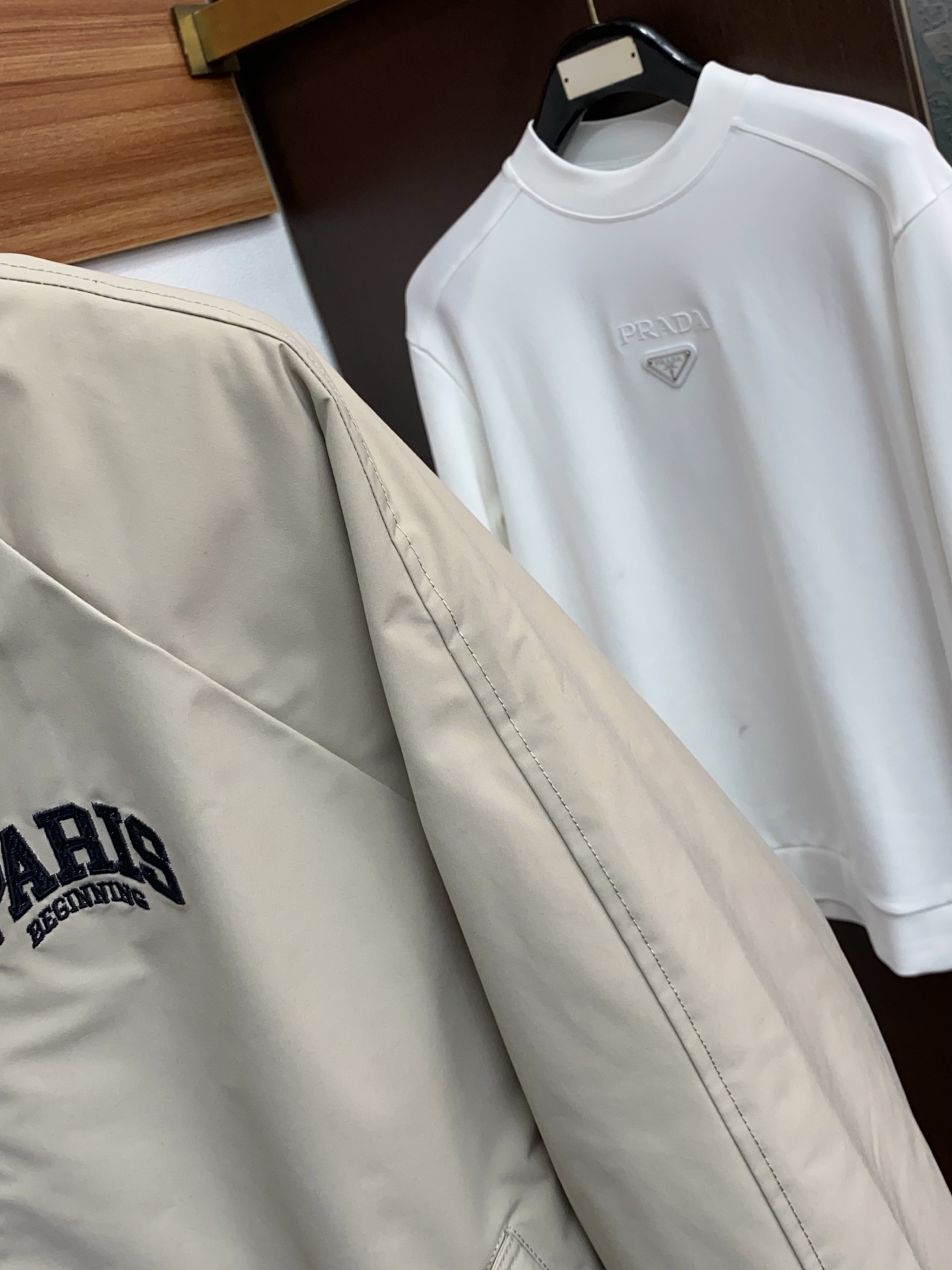 Balenciaga Male Down Jacket White Duck Down Hooded M-l-xl