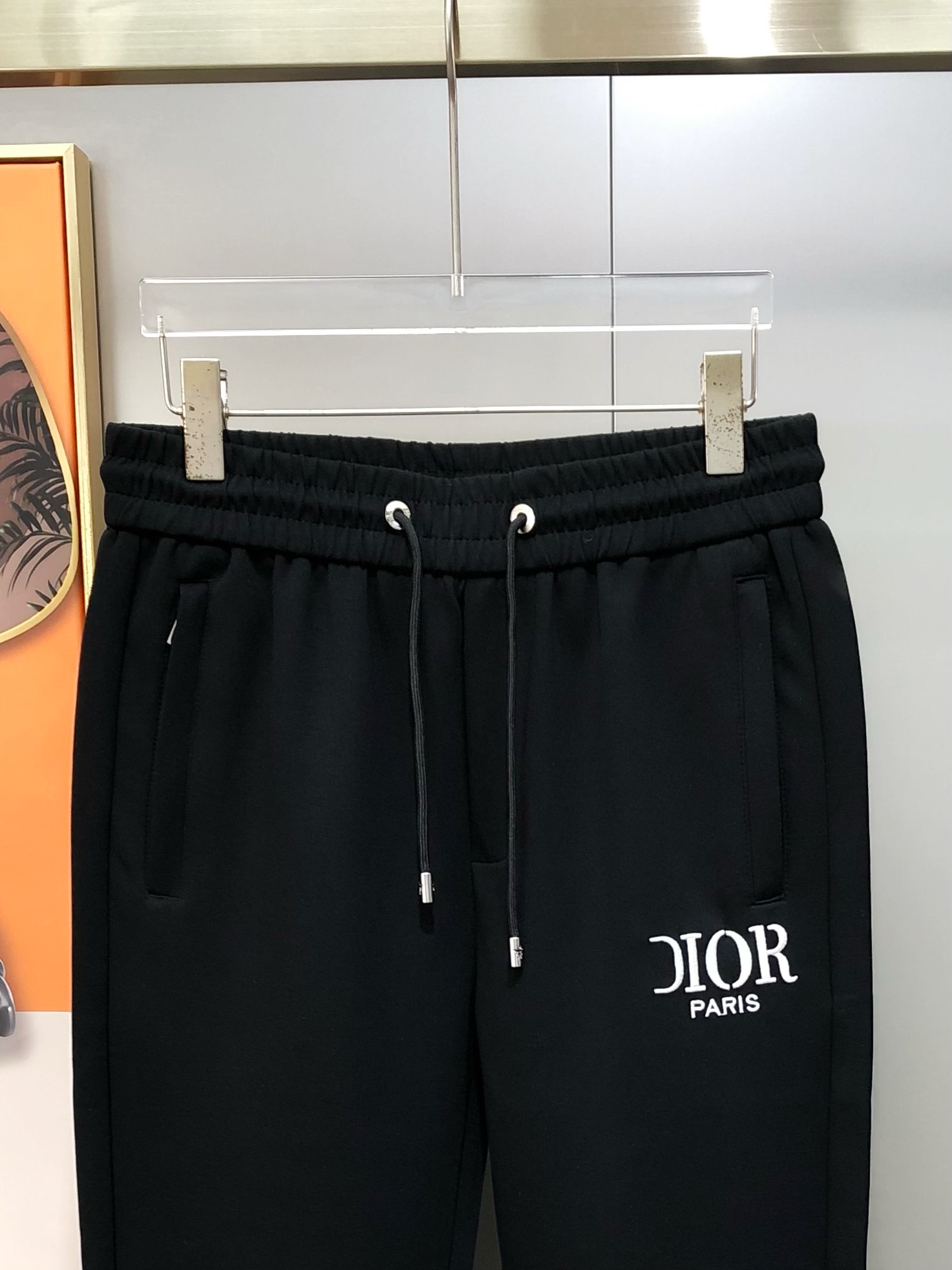Dior Male Sports Pants Cotton Black M-l-xl