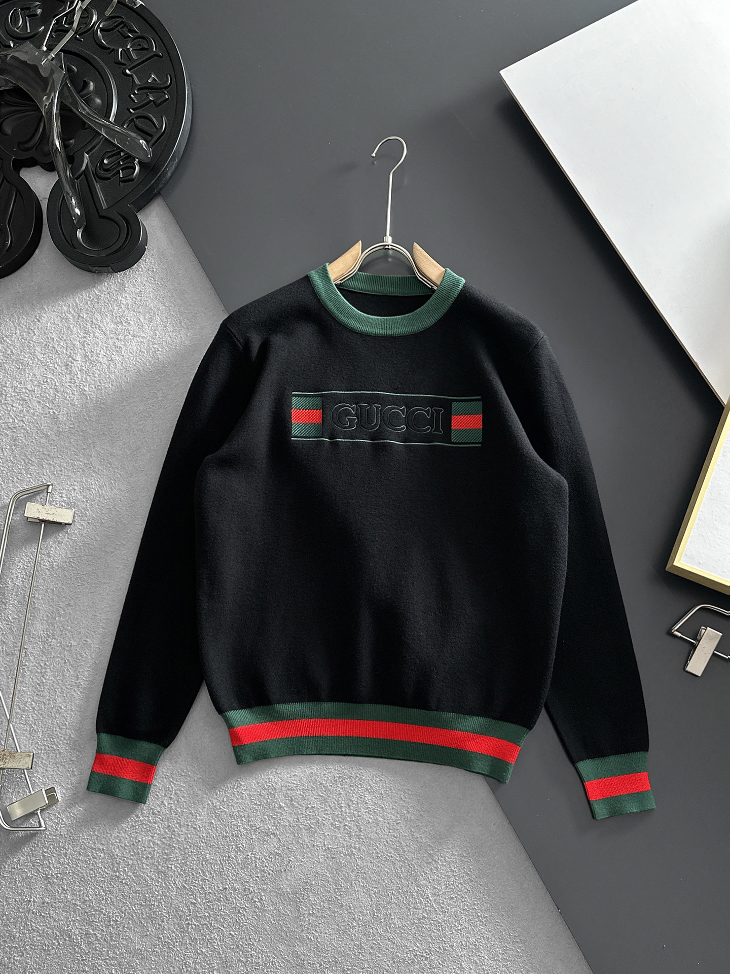 Gucci Couple Basic Clothing Wool M-xl