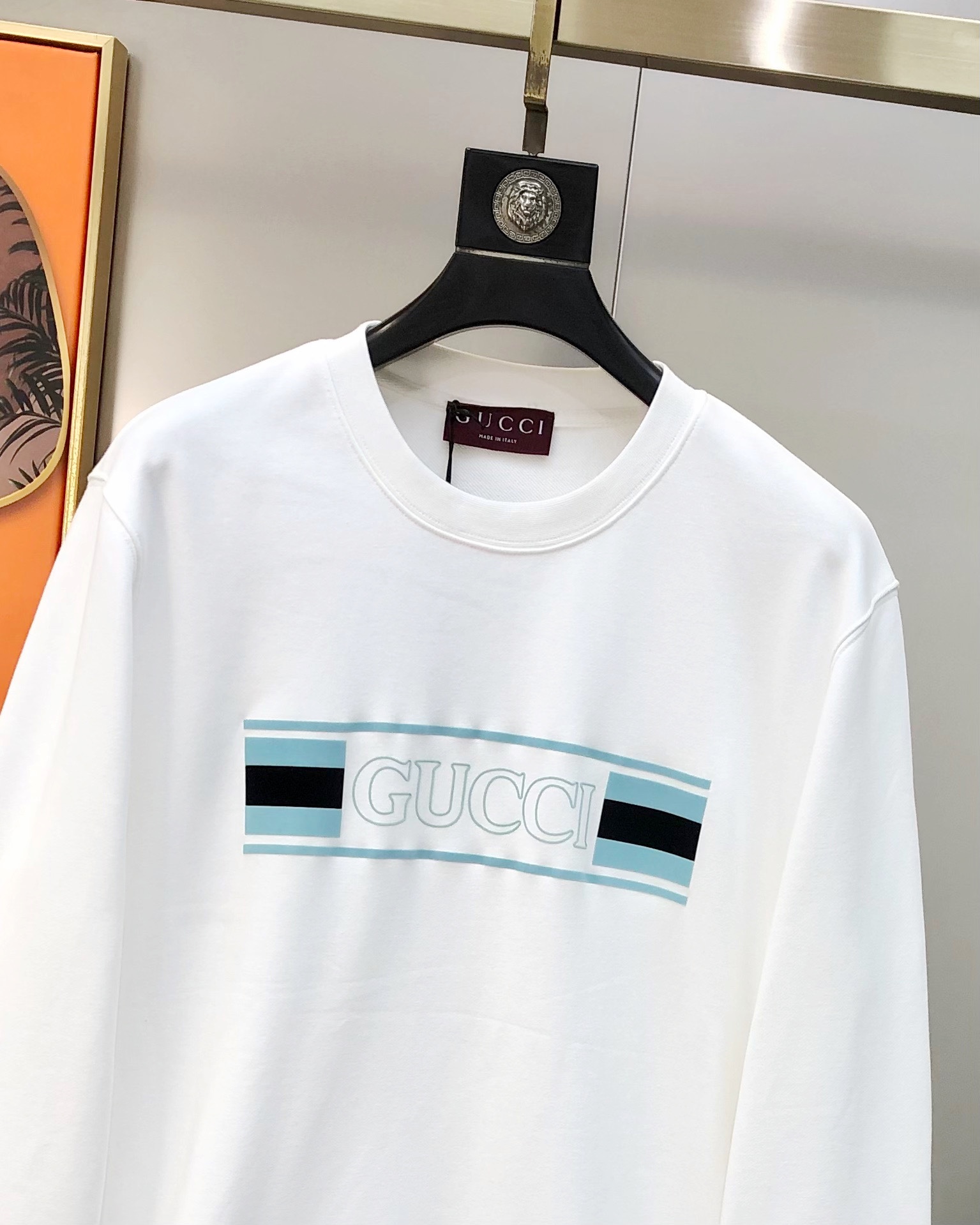 Gucci Male Hoodie Cotton Black Loose Fit S-m-l-xl