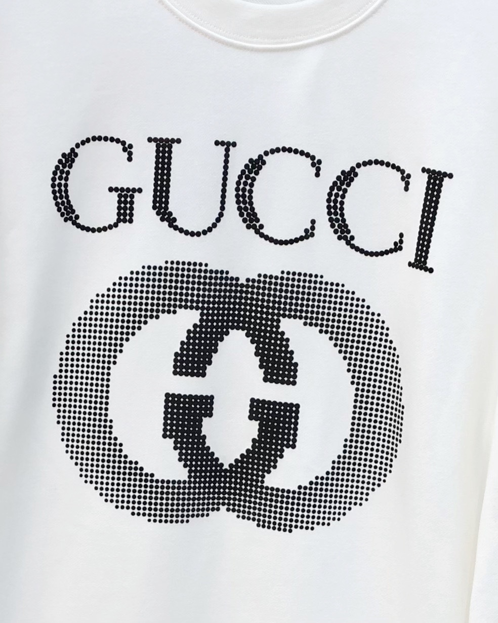 Gucci Male Hoodie Cotton Black Loose Fit S-m-l-xl