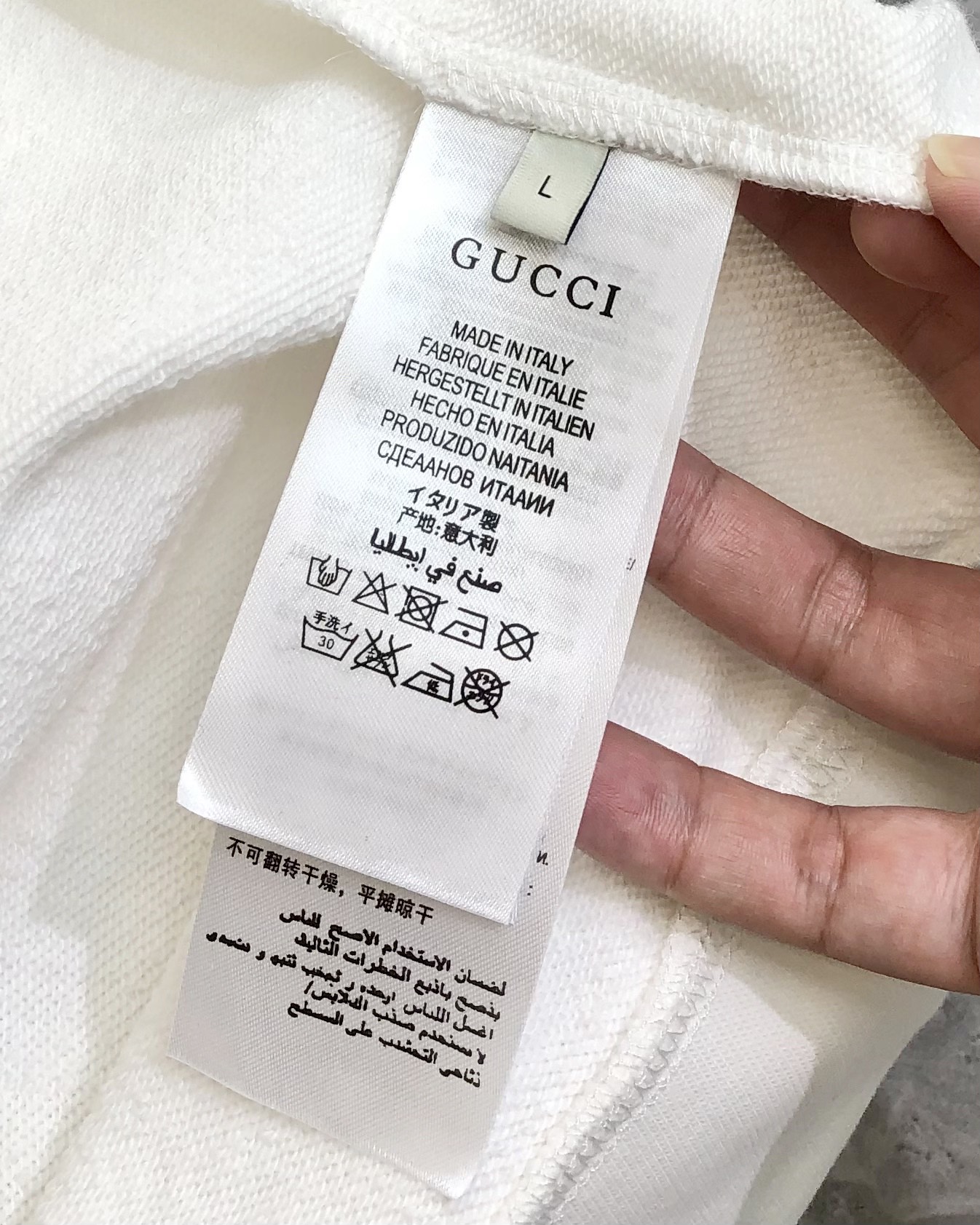 Gucci Male Hoodie Cotton Black Loose Fit S-m-l-xl