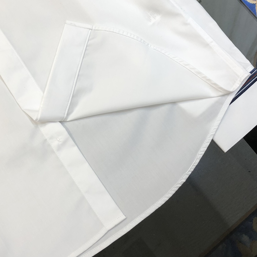 Gucci Male Shirt Cotton White Slim Fit S-l-xl