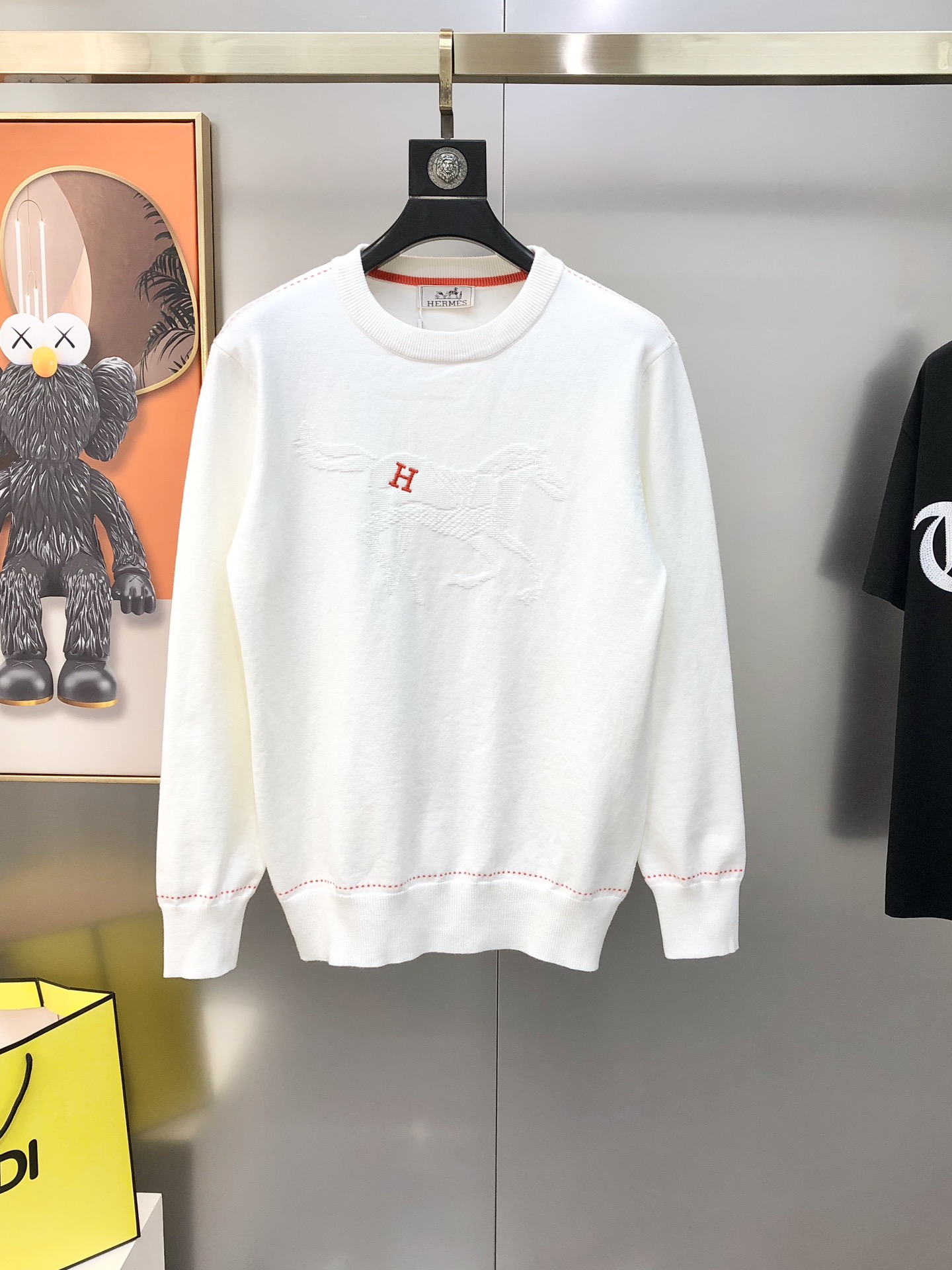 Hermès Male Basic Clothing Wool Black S-m-l-xl