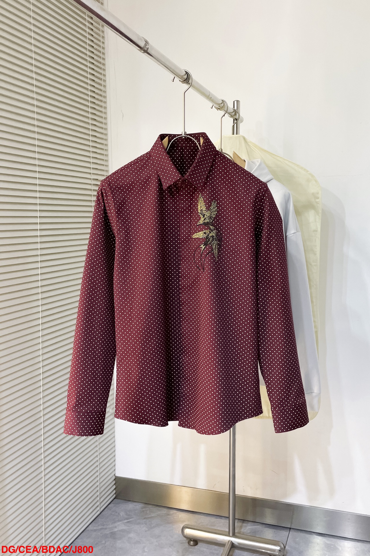 Dolcegabbana Couple Shirt Cotton Blue Loose Fit