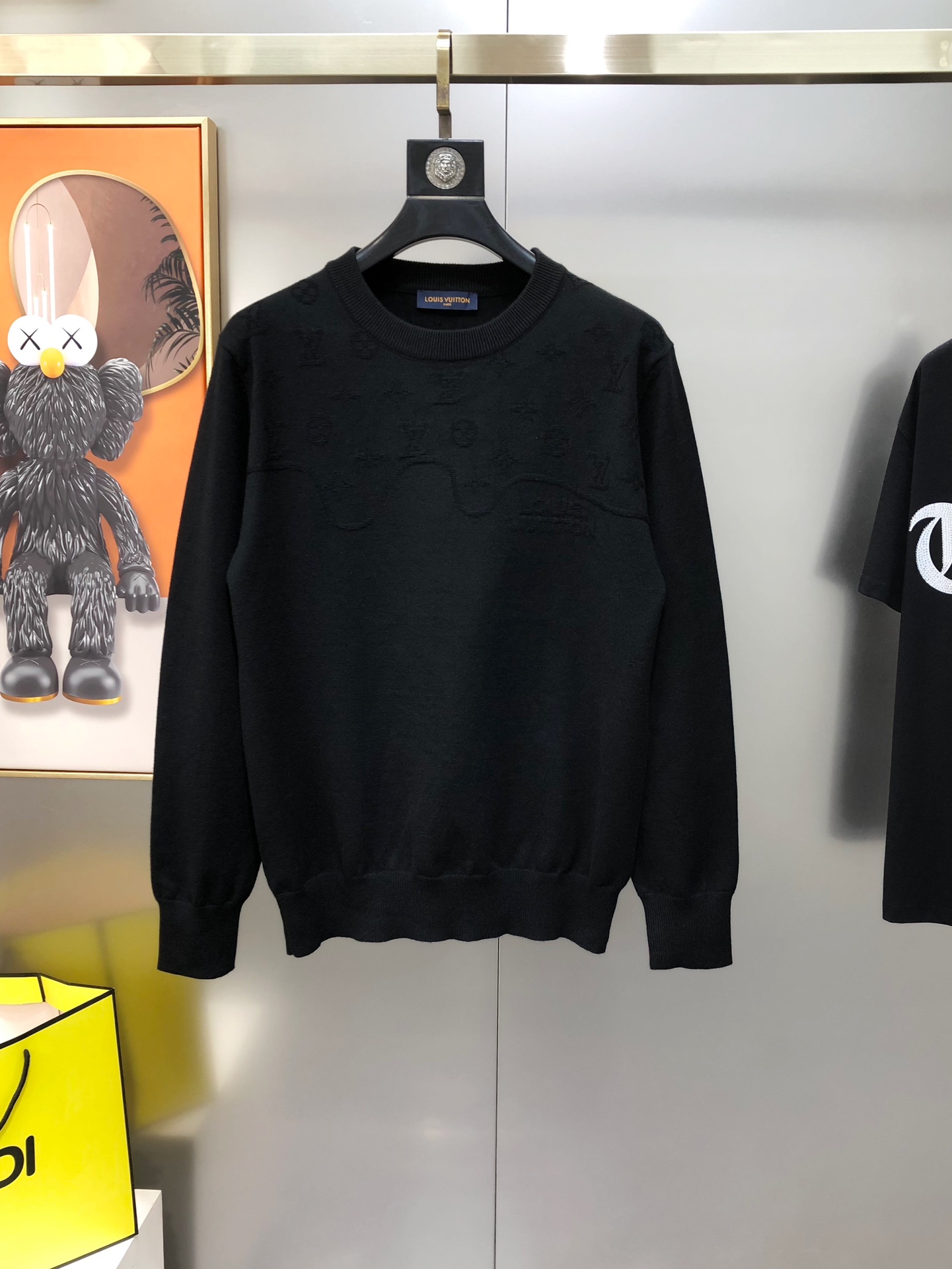 Louis Vuitton Male Basic Clothing Wool Black M-l-xl