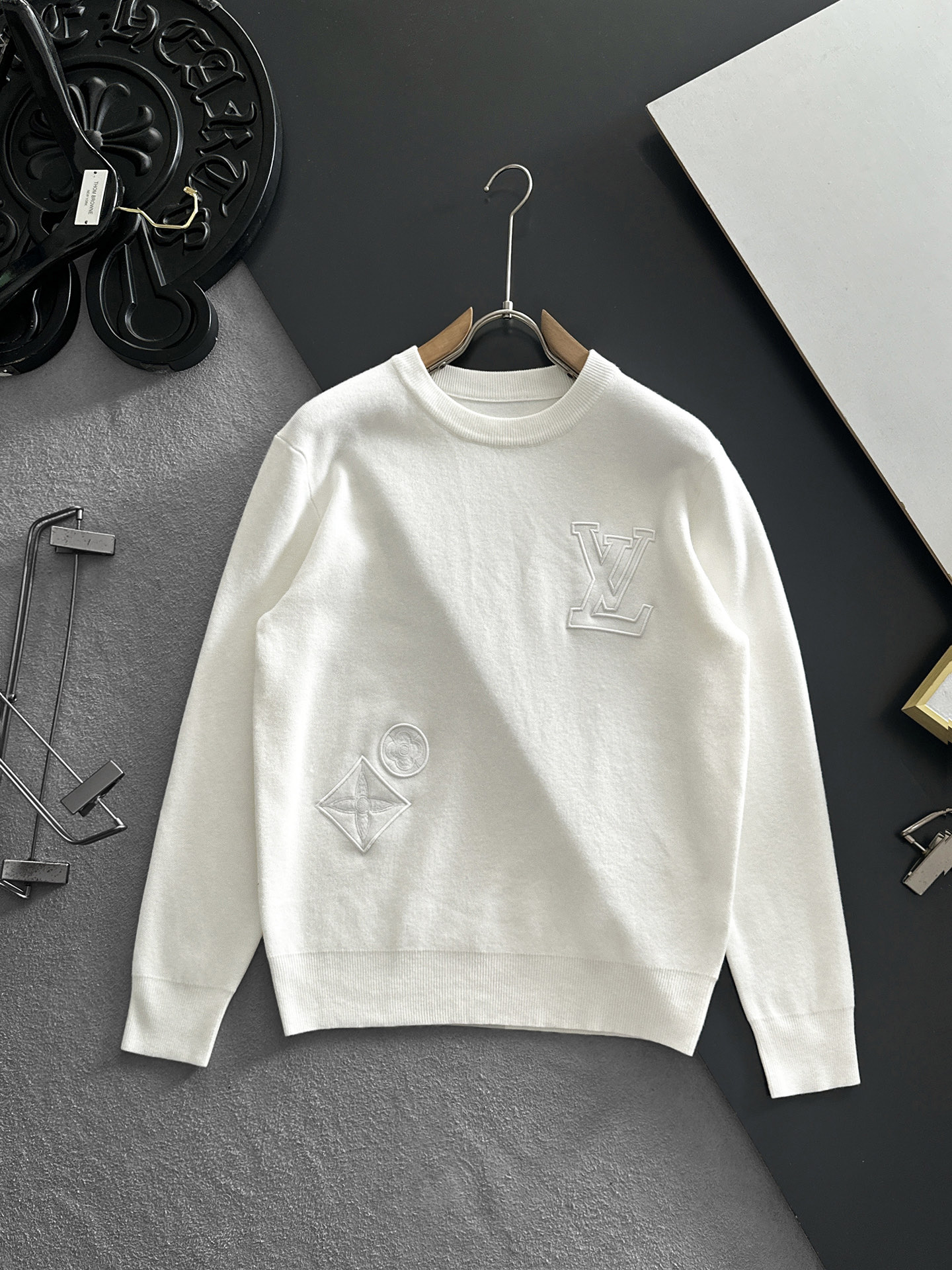 Louis Vuitton Couple Basic Clothing Wool M-l-xl