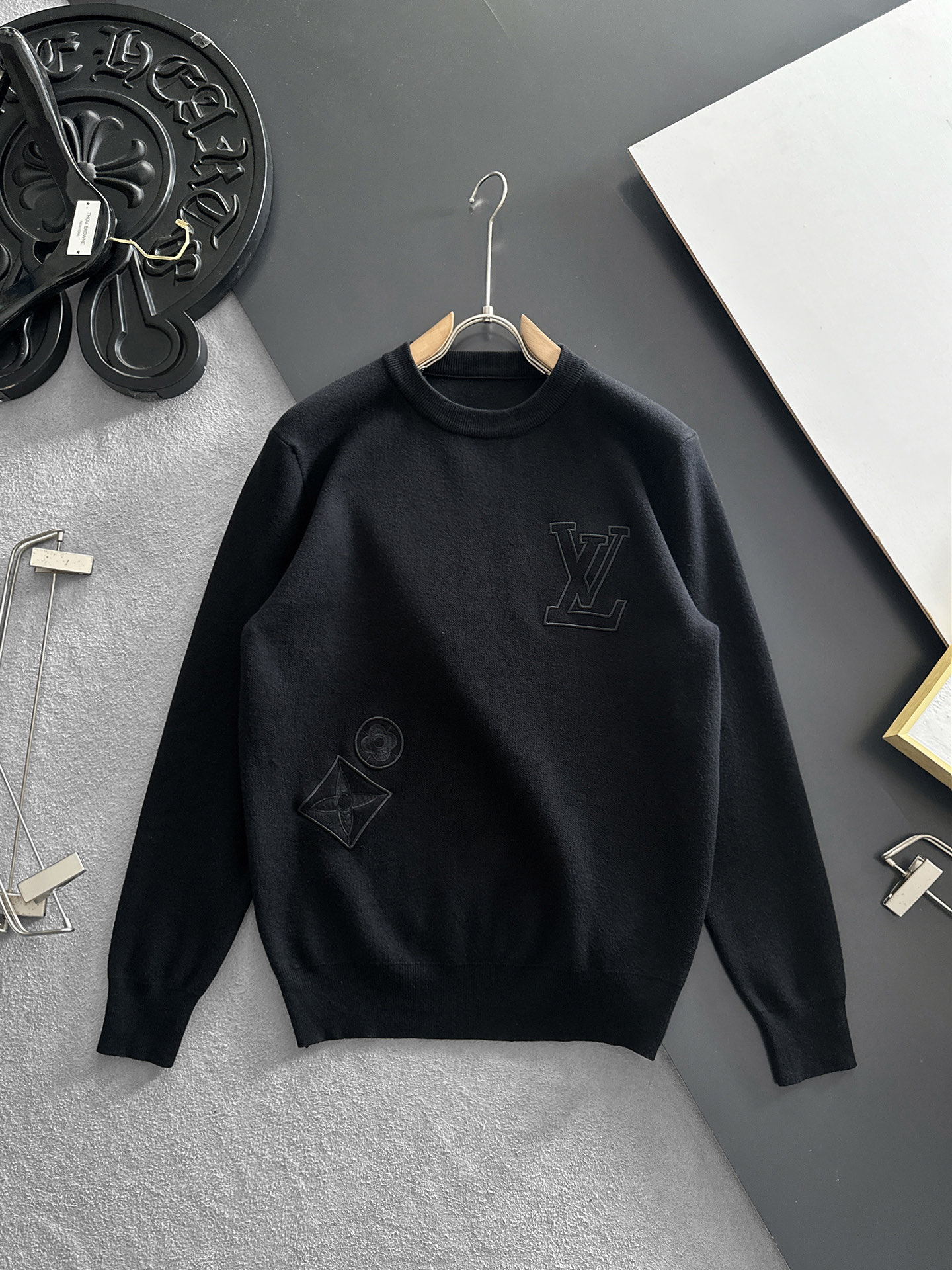 Louis Vuitton Couple Basic Clothing Wool M-l-xl