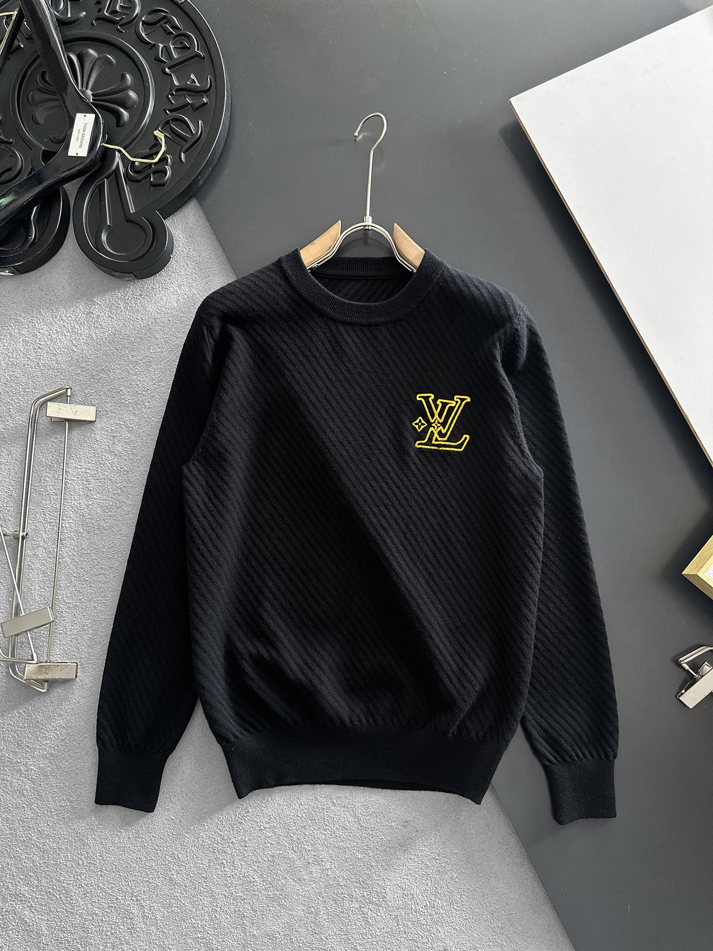 Louis Vuitton Couple Basic Clothing Wool M-l-xl