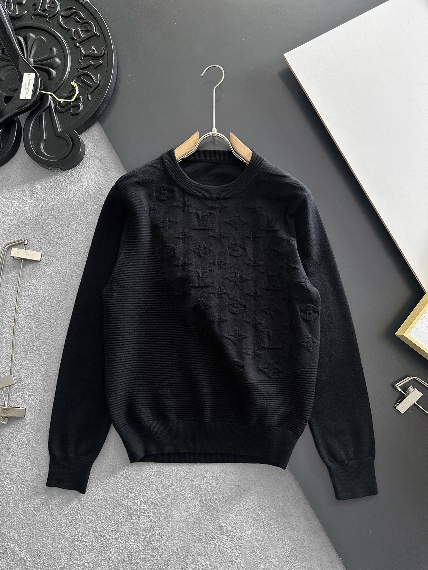 Louis Vuitton Couple Basic Clothing Wool M-l-xl