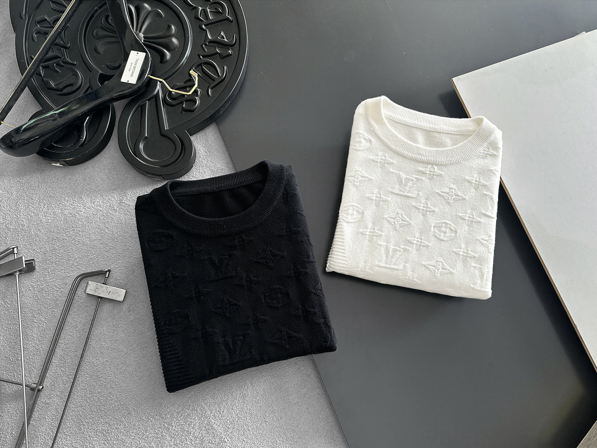 Louis Vuitton Couple Basic Clothing Wool M-l-xl