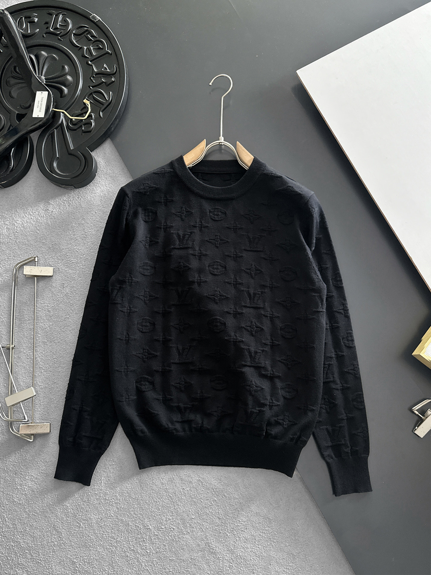 Louis Vuitton Couple Basic Clothing Wool M-l-xl