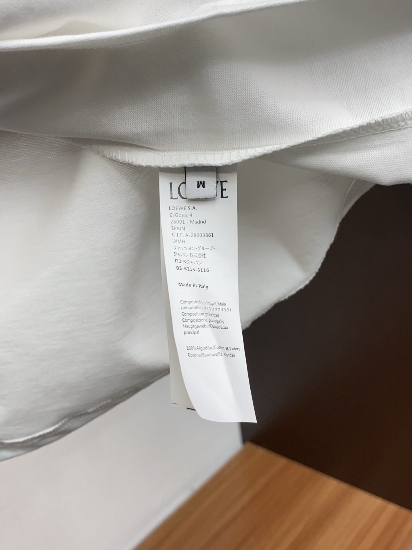 Loewe Male Basic Clothing Cotton S-xl