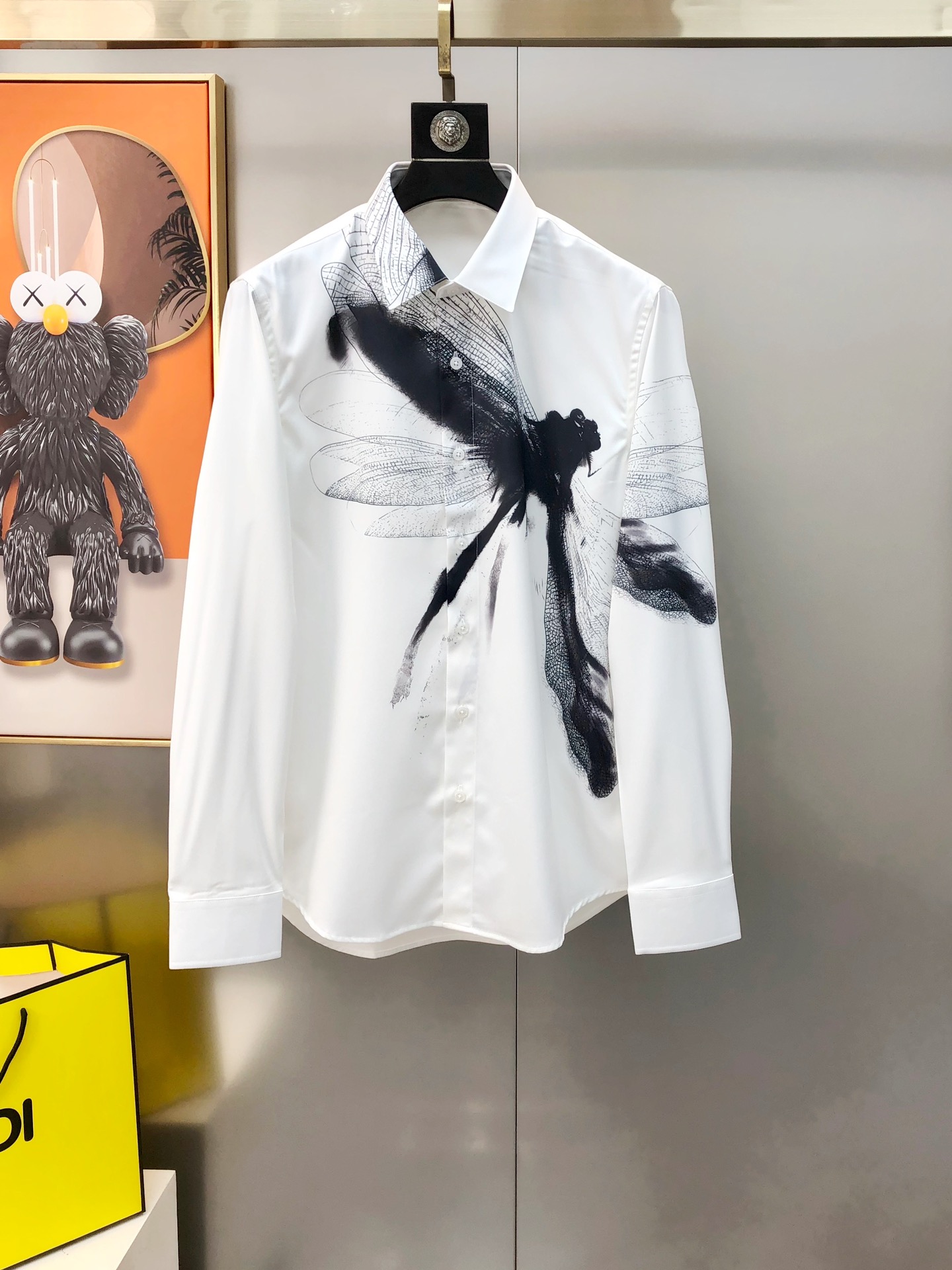 Alexander Mcqueen Male Shirt Cotton Printed S-m-l-xl