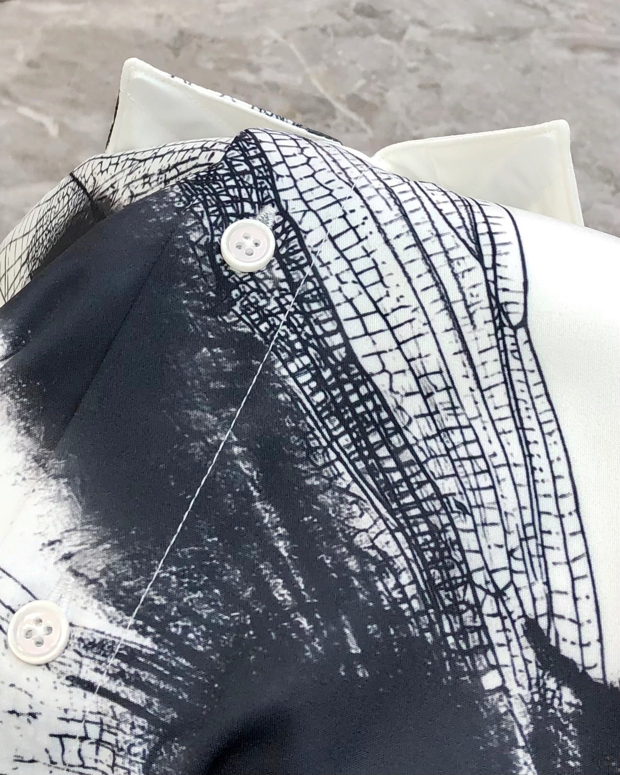 Alexander Mcqueen Male Shirt Cotton Printed S-m-l-xl