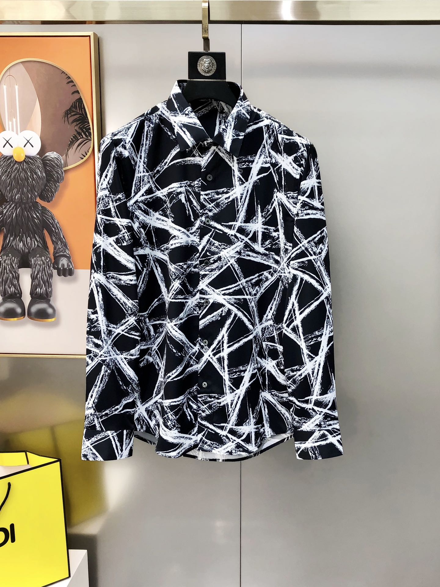 Alexander Mcqueen Male Shirt Cotton Printed S-m-l-xl