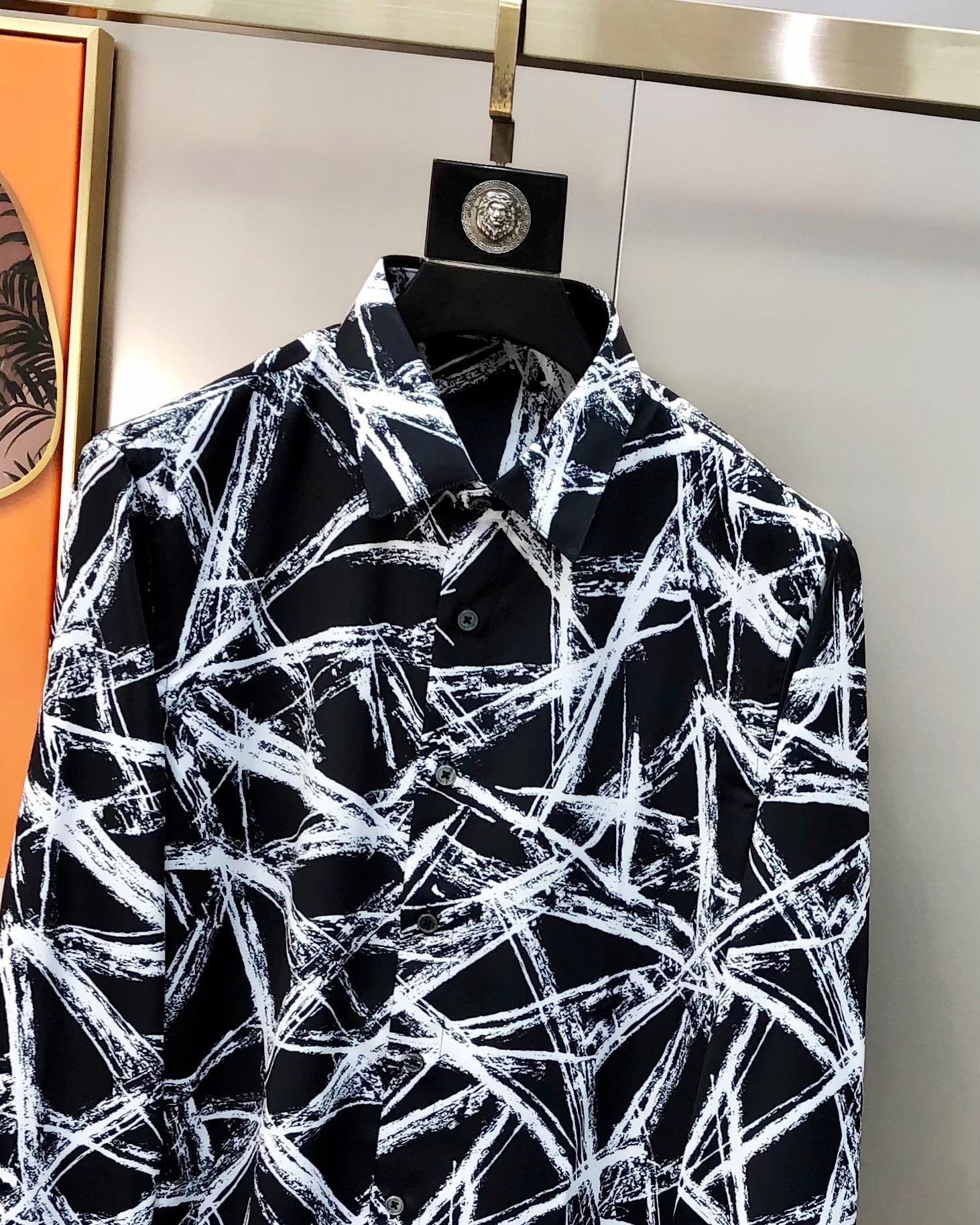 Alexander Mcqueen Male Shirt Cotton Printed S-m-l-xl