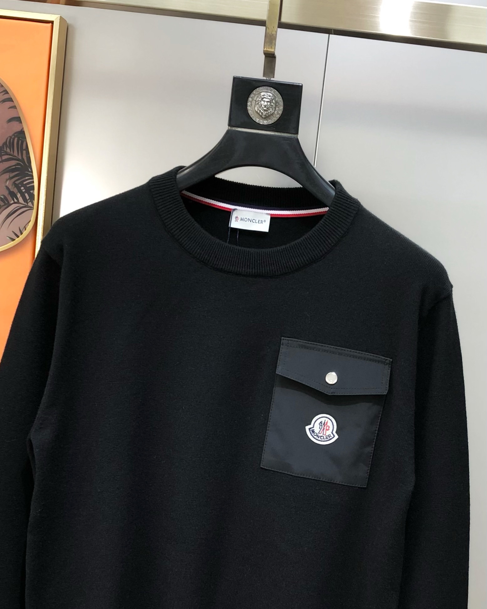 Moncler Male Basic Clothing Wool Black M-l-xl