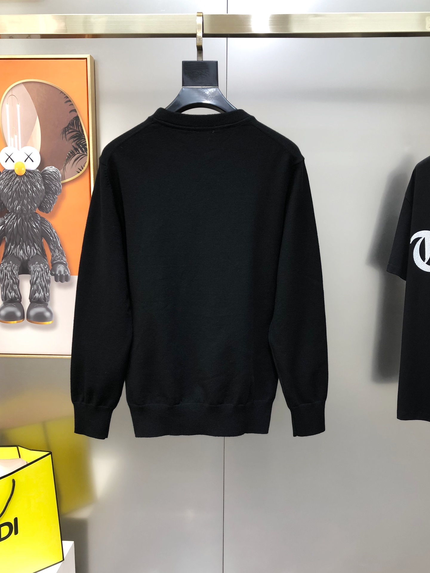 Moncler Male Basic Clothing Wool Black M-l-xl